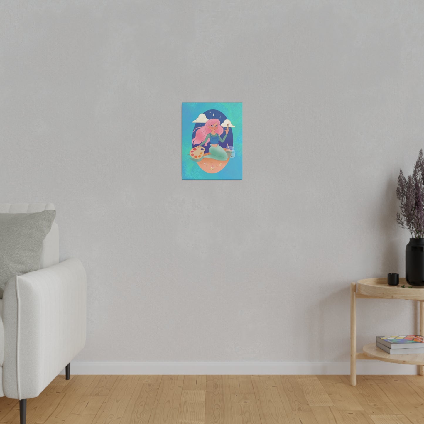 Place your custom artwork, photos, or creative projects on a canvas you'll be proud to use. Each matte canvas comes with back hanging already included for convenient