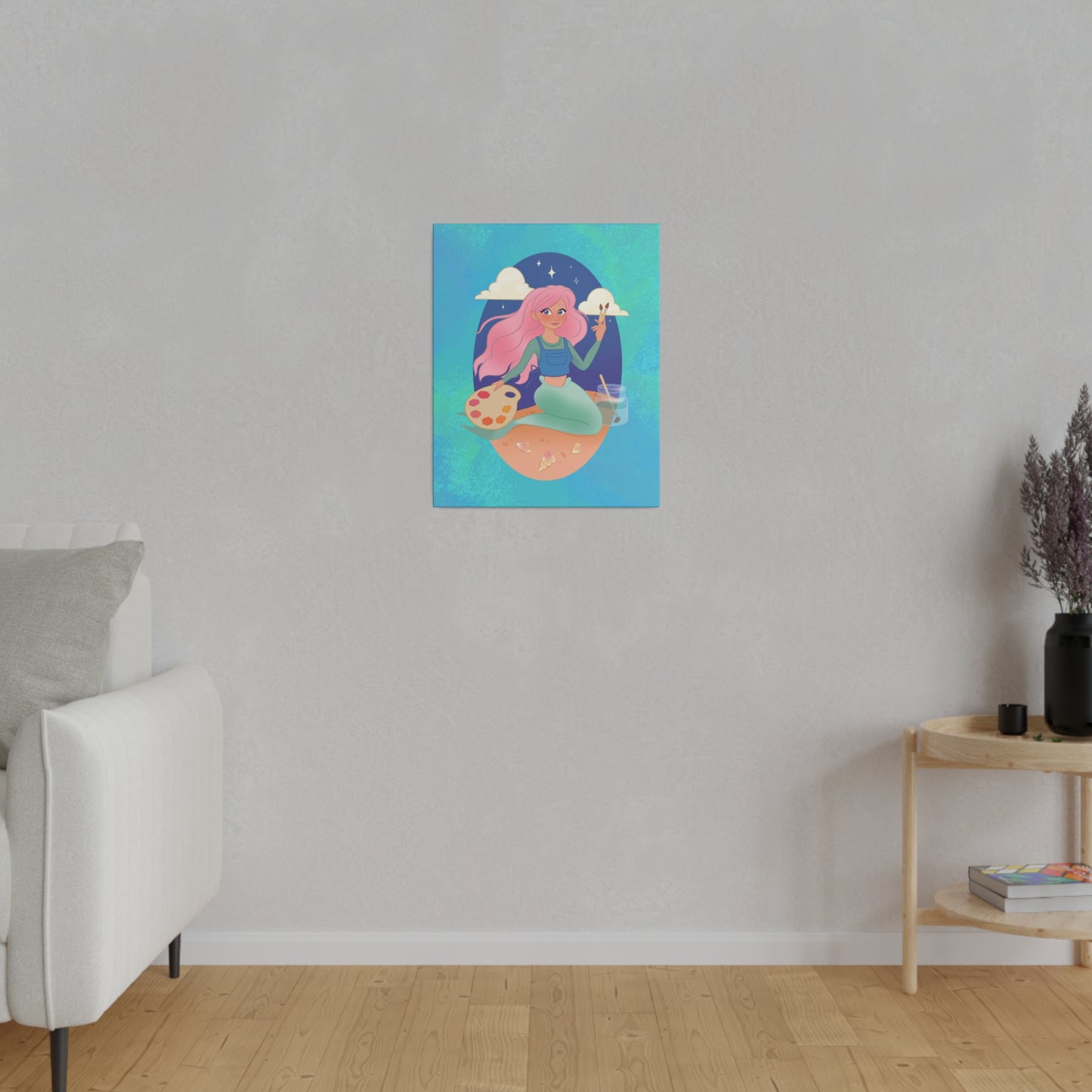 Place your custom artwork, photos, or creative projects on a canvas you'll be proud to use. Each matte canvas comes with back hanging already included for convenient