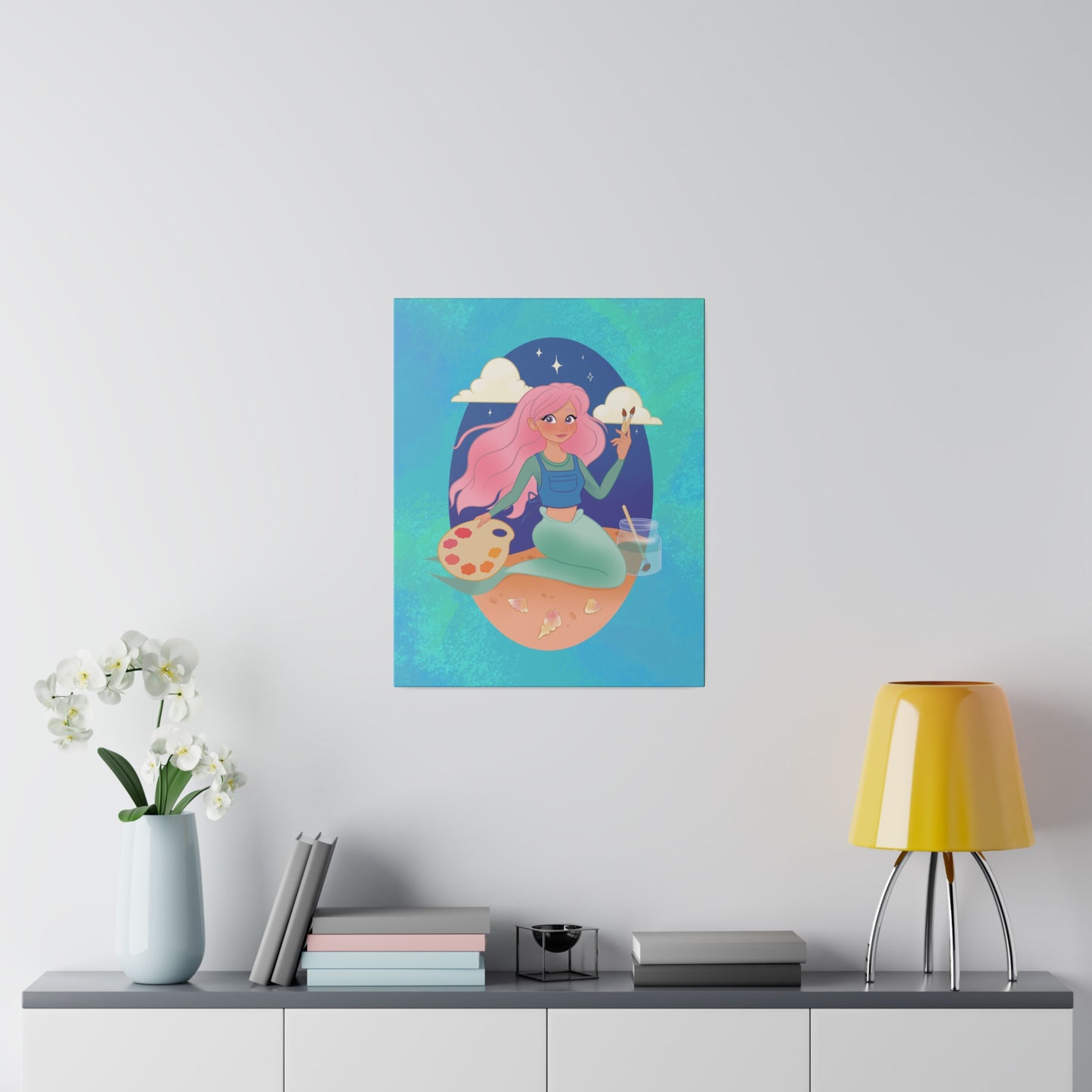 Place your custom artwork, photos, or creative projects on a canvas you'll be proud to use. Each matte canvas comes with back hanging already included for convenient