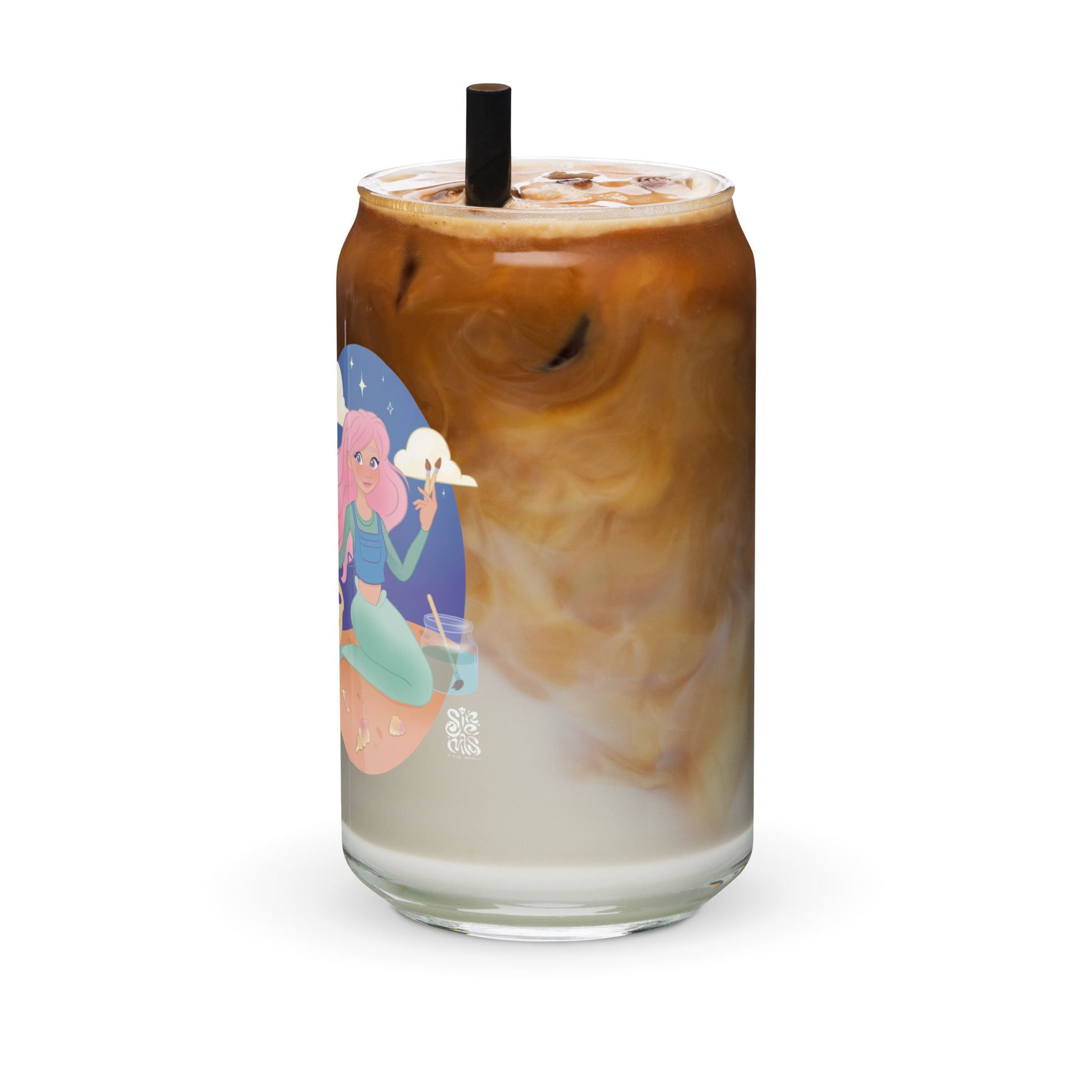 Whether you enjoy drinking refreshing sodas, iced coffees, cocktails, or even fancy mocktails, this glass is a perfect choice. With its trendy design and the timeles