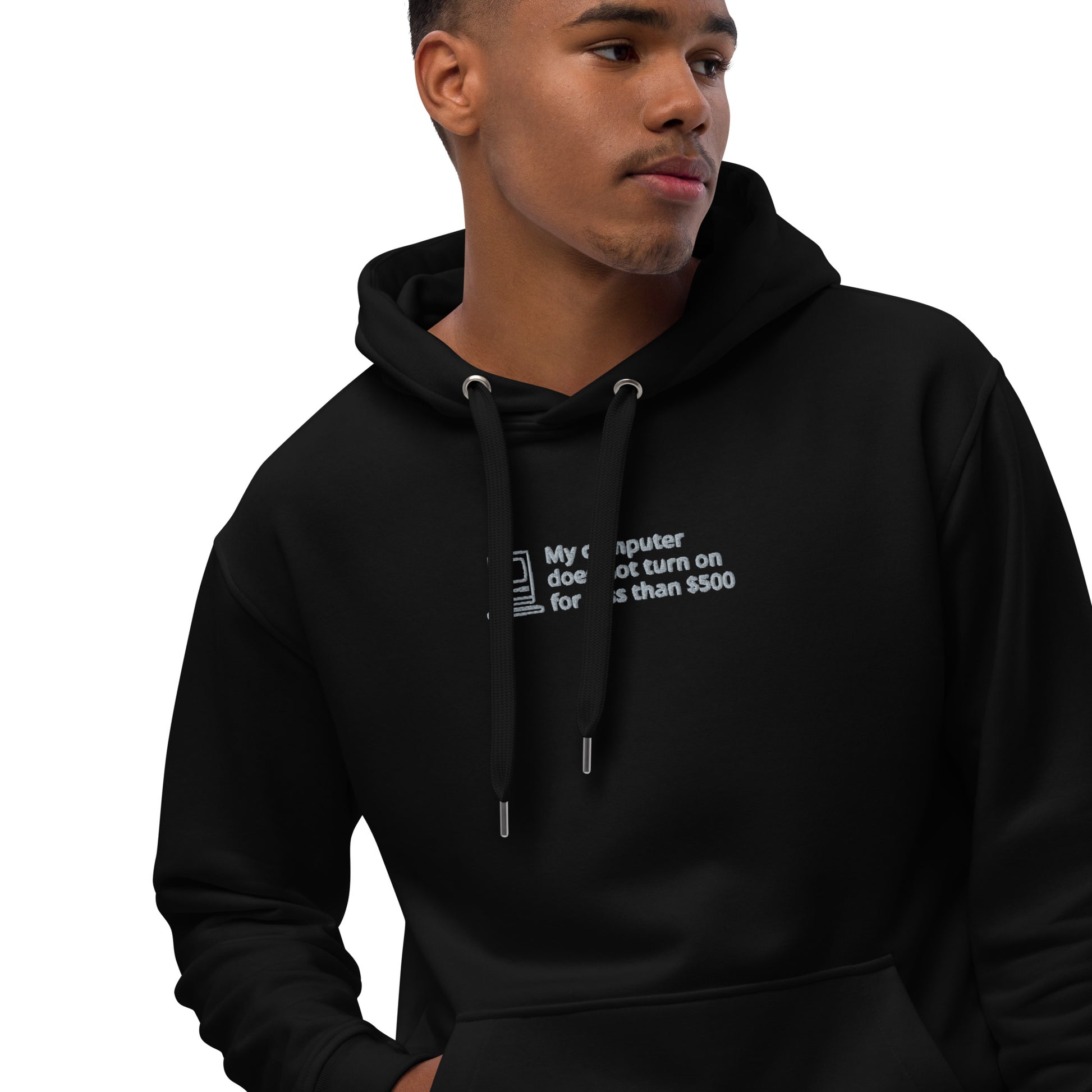 Meet the premium eco hoodie made of organic and recycled materials. With its comfortable fit, front pouch pocket, and double-layered hood, the hoodie is a classic st