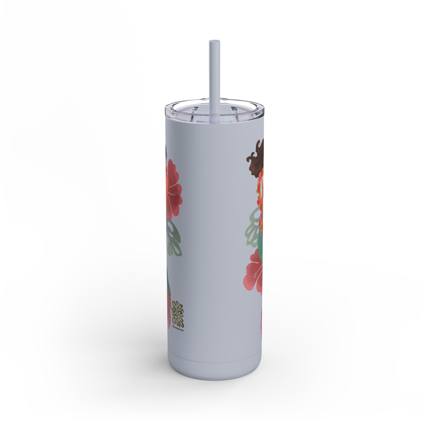 Always getting lei'd  Skinny Matte Tumbler, 20oz