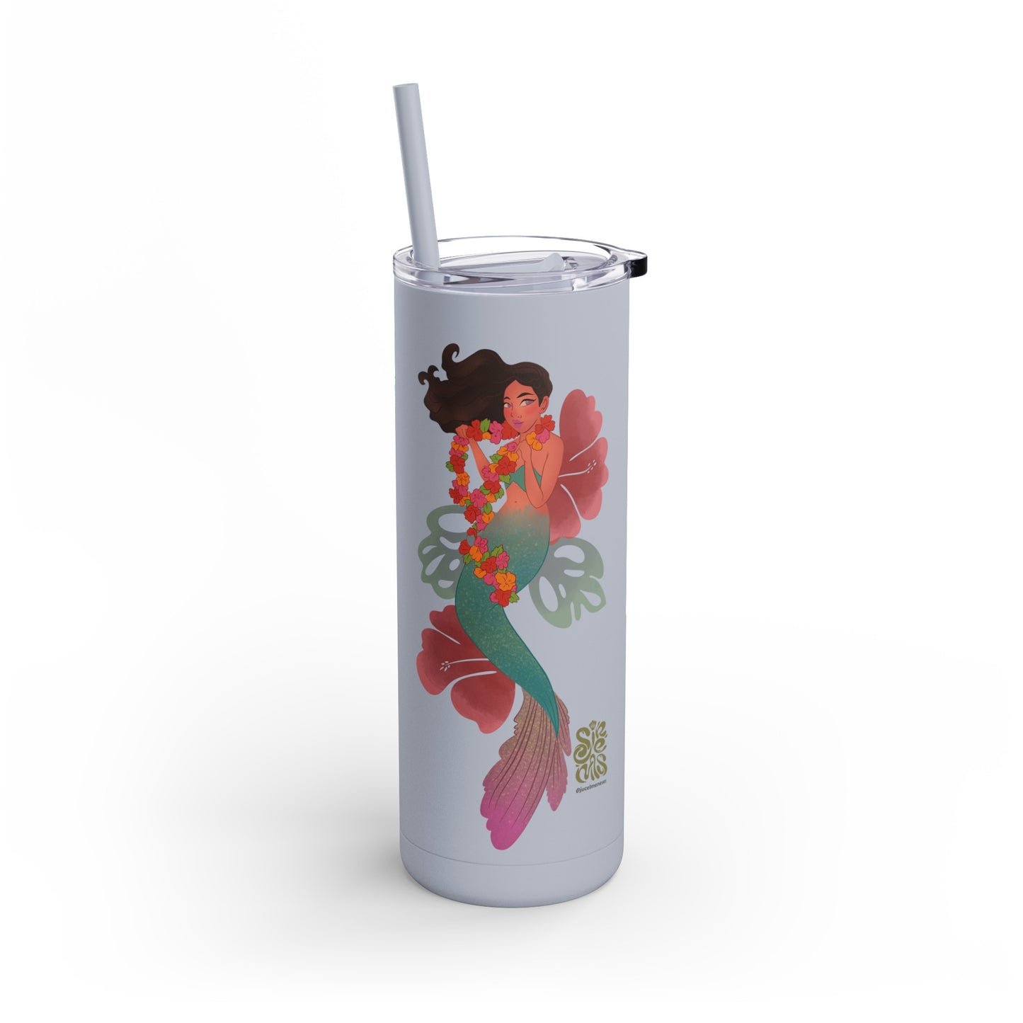 Always getting lei'd  Skinny Matte Tumbler, 20oz