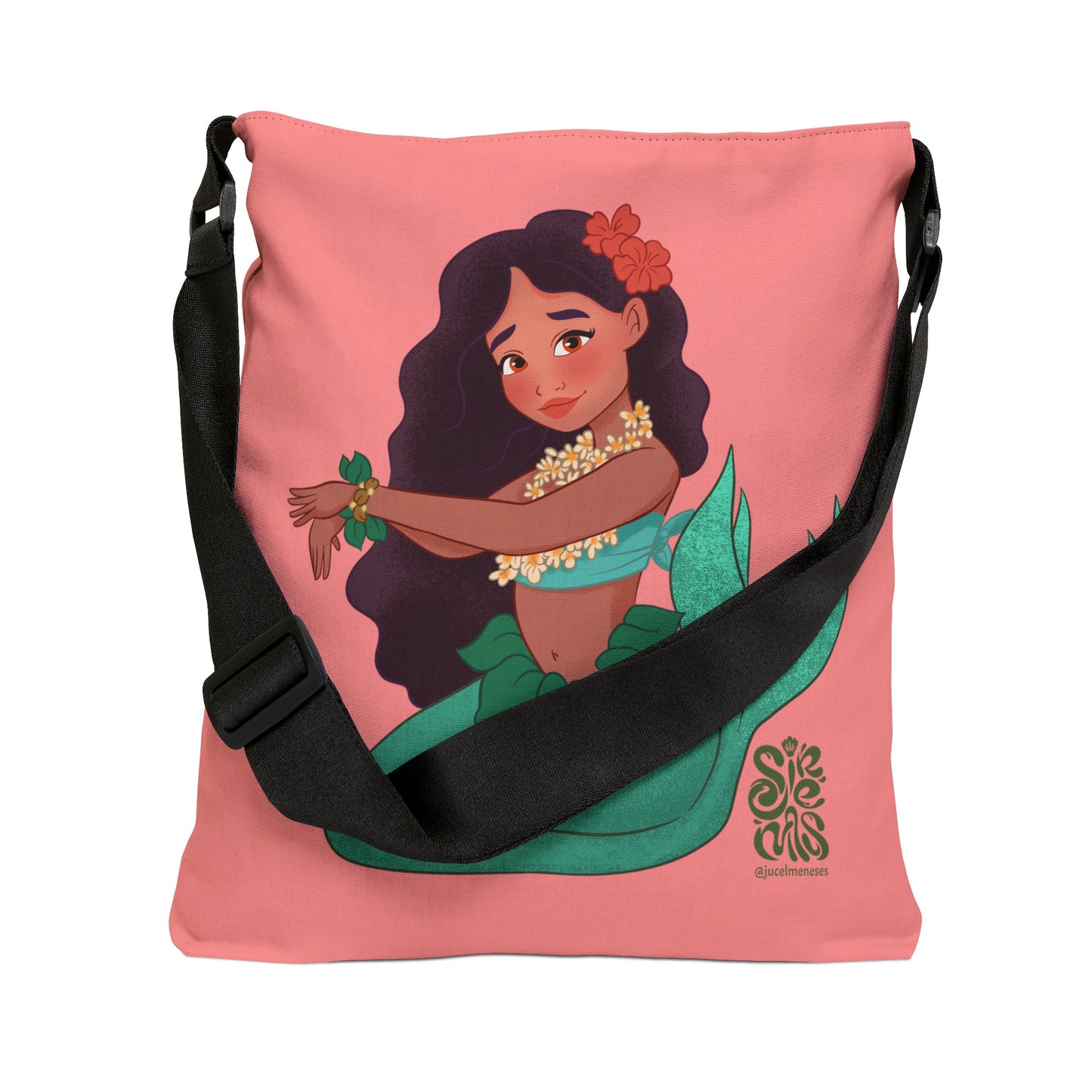 Hula Girl - Adjustable Tote Bag