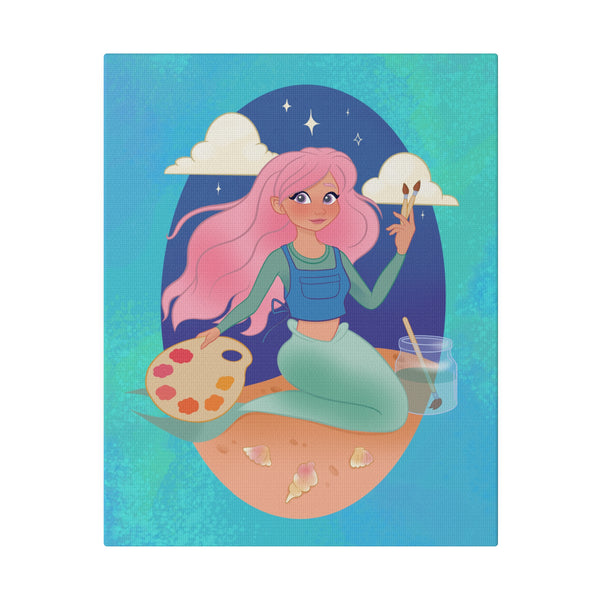 Mermaid Artist Matte Canvas, Stretched, 0.75"